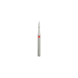 H246-010-FG Твердосплавный финир NTI, форма пламевидная, красное кольцо, стандарт