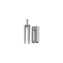 Штифты Bi-V-Pin (Би-В-Пин) со втулкой никелированные с резиновой подкладкой (100 шт)