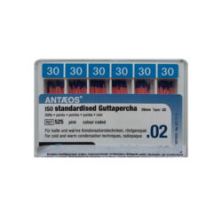 Гуттаперчивые штифты 02 №30 VDW - для пломбирования корневых каналов (120 шт)