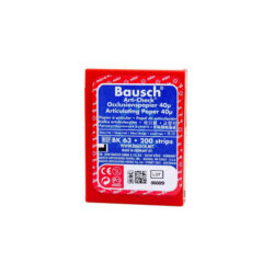 Артикуляционная бумага прямая, синяя / красная Bausch (40 мкм х 200 шт)