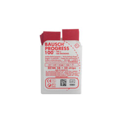 Артикуляционная бумага прямая, красная Bausch (100 мкм х 50 шт)