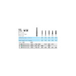 856-014TSC-FG Бор алмазный NTI, стандартный хвостик, форма конус круглый, сверхгрубое зерно — изображение 2