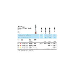 H379-014-FG Твердосплавный финир NTI, форма олива, красное кольцо, стандарт