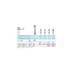 H41-014-FG Твердосплавный финир NTI, форма шаровидная, красное кольцо, стандарт