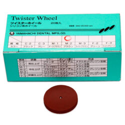 Диск силиконовый Twister Wheel M-2 - коричневый, средней жест, для промежуточной обработки композитов
