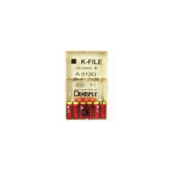 K-Files №25, 25 мм Dentsply, из нержавеющей стали для препарирования канала (6 шт)