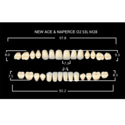 Гарнитур акриловых зубов О2 Gloria New Ace (28 шт)