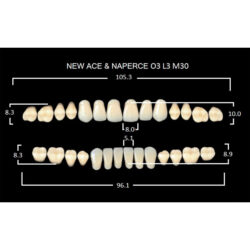 Гарнитур акриловых зубов О3 Gloria New Ace (28 шт)