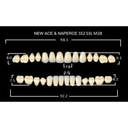 Гарнитур акриловых зубов SS2 Gloria New Ace (28 шт)