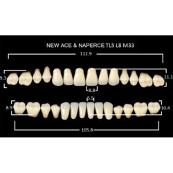 Гарнитур акриловых зубов A2, TL5 Gloria New Ace (28 шт)
