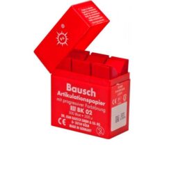 Артикуляционная бумага прямая BK02, красная Bausch (200 мкм х 300 шт)