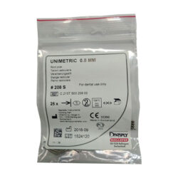 Штифты титановые конические Unimetric 208 S желтые, конусность 0.8, (25 шт)