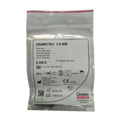 Штифты титановые конические Unimetric 308 S красные, конусность 0.8, (25 шт)
