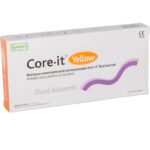 CORE.IT DUAL AUTOMIX – специализированный фторсодержащий композит двойного отверждения. ПОКАЗАНИЯ К ПРИМЕНЕНИЮ изготовление культевых вкладок прямым способом. наращивание зубной культи; реставрация коронковой части витальных или девитализированных единиц; фиксация стекловолоконных штифтов; Действие материала: биоактивное. ХАРАКТЕРИСТИКИ МАТЕРИАЛА прочность цемента соответствует прочности твердых тканей зуба (300Мпа). рабочее время 1, 5 минуты; рентгеноконтрастность; оптимальная текучесть; полный процесс отверждения длится 4 минуты; простота применения; высокое качество фиксации; возможность замешивания на блокноте или применять насадку для автосмешивания; отличная адгезия к стекловолокну и металлу; Композит обладает уникальным механизмом термозависимой химической полимеризации и твердеет достаточно глубоко. УПАКОВКА насадки для автосмешивания; 2 шприца с композитом по 10 г каждый; блокнот для приготовления материалов химического отверждения. насадка для экономии материала; ОСОБЕННОСТИ МАТЕРИАЛА отсвечивание толщиной 3, 81 мм. уменьшение объема материала относительно исходного в процессе реакции полимеризации – 1, 5 %; предел прочности на сжатие – 297 Мпа; предел прочности на растяжение – 9,2 Мпа; Материал очень прост в применении, что позволяет специалисту выполнить процедуру восстановления культи на штифте за 3-4 минуты, сохраняя при этом прочность всей конструкции.