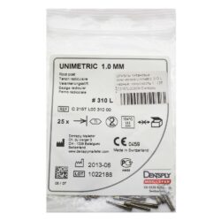 Штифты титановые конические Unimetric 310 L черные, конусность 1, (25 шт)
