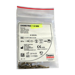 Штифты титановые конические Unimetric 310 S черные, конусность 1, (25 шт)