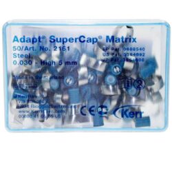 Матрицы SuperCap, стальные голубые, толщина 0,030 мм, высота 5,0 мм (50 шт)