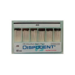 Бумажные штифты 06 №40 Dispodent для удаления влаги в канале (100 шт)