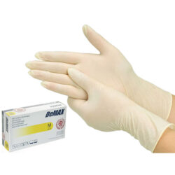 Перчатки DeMAX M, латексные, неопудренные, нестерильные (100 шт)