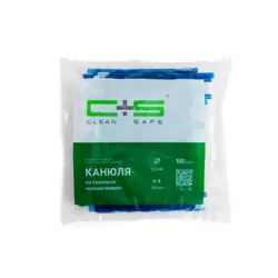Наконечники для слюноотсосов, синие, со съемным наконечником Clean Safe (100 шт)